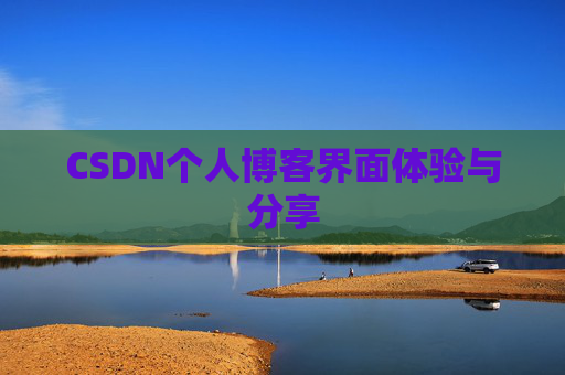 CSDN个人博客界面体验与分享